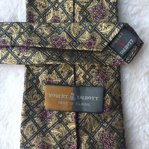 R. Talbott BOC Intricate Floral Geometric Mens Tie